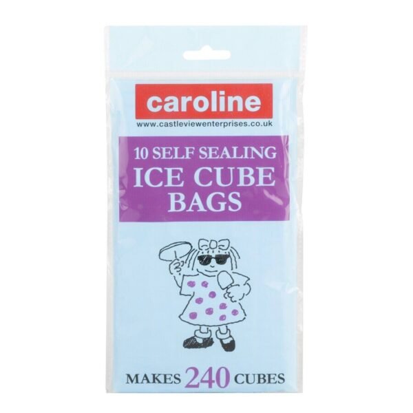 10 Self Sealing Ice Cube Bags For Freezer