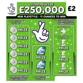 £250,000 Green Scratchcard 1347 846724