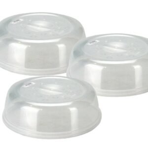 3 x Microwave Plate Food Cover Vented Splatter Guard Protector Kitchen Lid Vent ? All Time ? India Bazaar