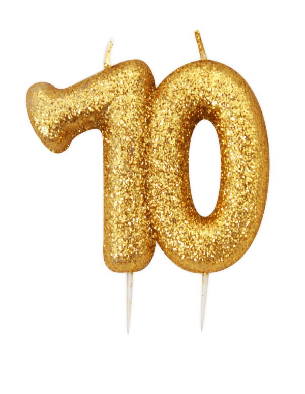 70 Gold Glitter Candle