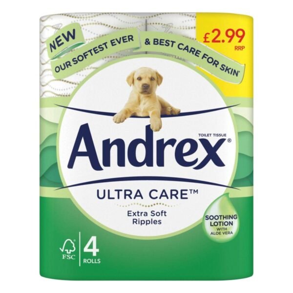 Andrex Ultra Care Toilet Roll 4