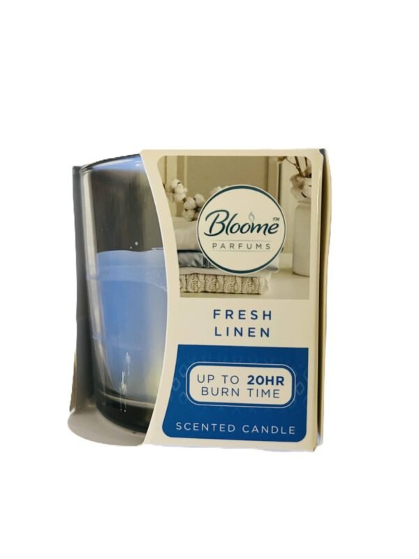 Bloome Parfums Glass Jar Candle (Fresh Linen)