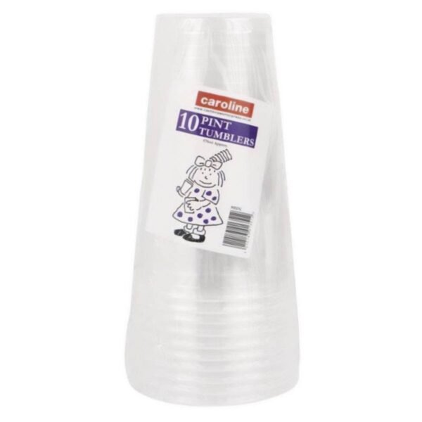 Caroline ? Disposable Pint Tumblers ? 10 Pack