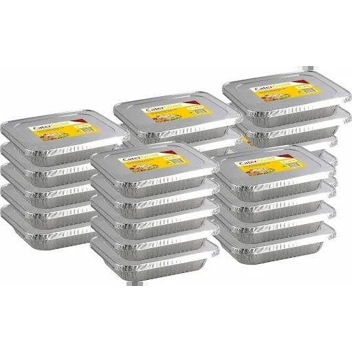 Catergold Aluminium Foil Baking Trays Medium Oven Tray Bakes Disposable 32 x 26 x 8cm