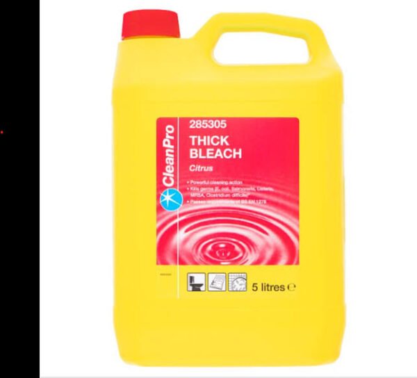 CleanPro Thick Bleach Citrus 5 Litres ? Honesty Sales Case of 1