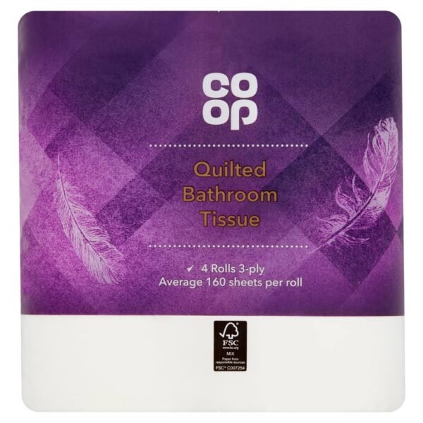 Co-op Quilted Bathroom Tissue 4 Rolls