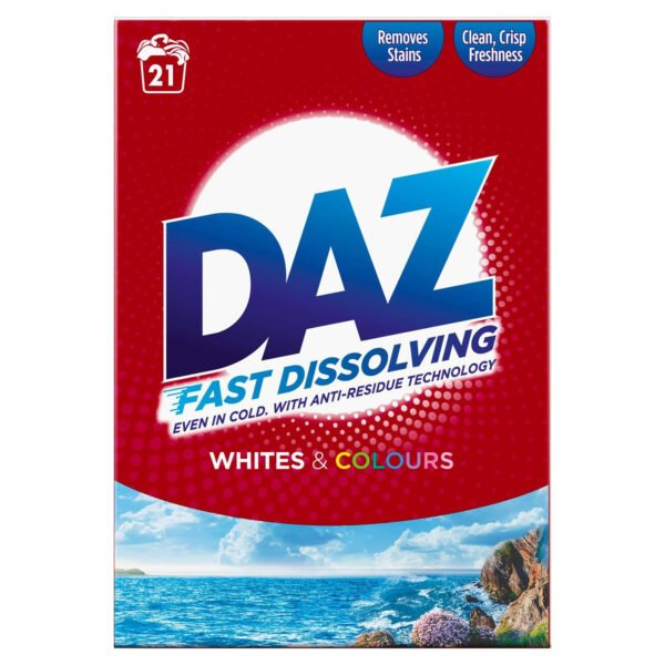 Daz Washing Powder 1.05 kg 21 Washes, Whites & Colours
