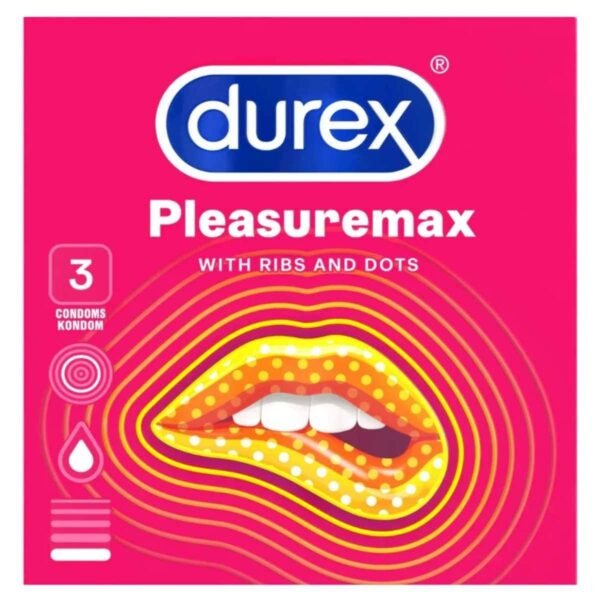 Durex ? Pleasuremax Condoms with Dots and Ribs ? 3 Pack
