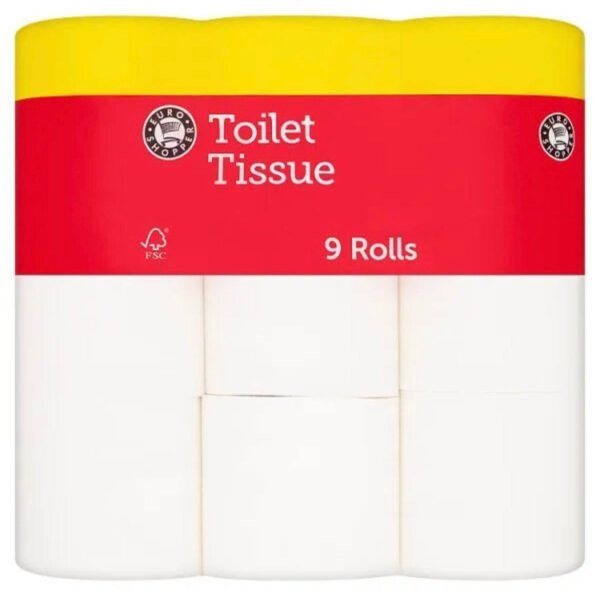 ES Euro Shopper Toilet Tissue 9 Rolls PM 2.25