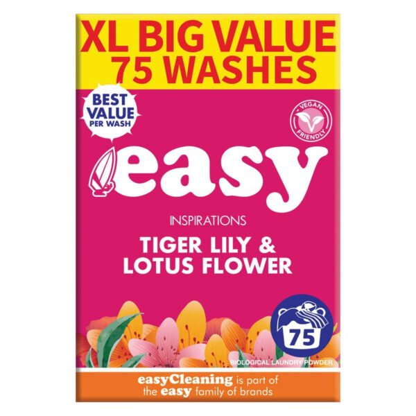 Easy Laundry Powder 75 Wash Tiger Lily & Lotus Flower 5.1kg