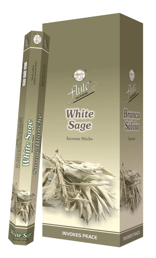 Flute Incense Sticks ? Build Your Own pack Select Any 6 Fragrances, Premium Aromatic Experience Total 120 Sticks (20 in each) (White SAGE(DRY Leaf))
