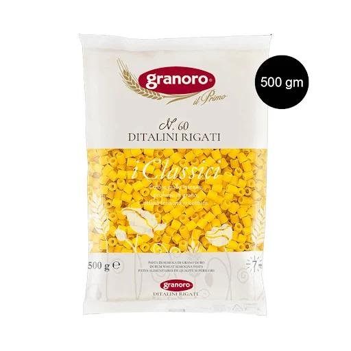 Granoro Ditalini No.60 Rigati Pasta - 500 Grams - Pasha Market - Delivered by Mercato