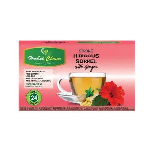 Herbal Choice Strong Hibiscus Sorrel with Ginger 48G - 24 Tea Bags