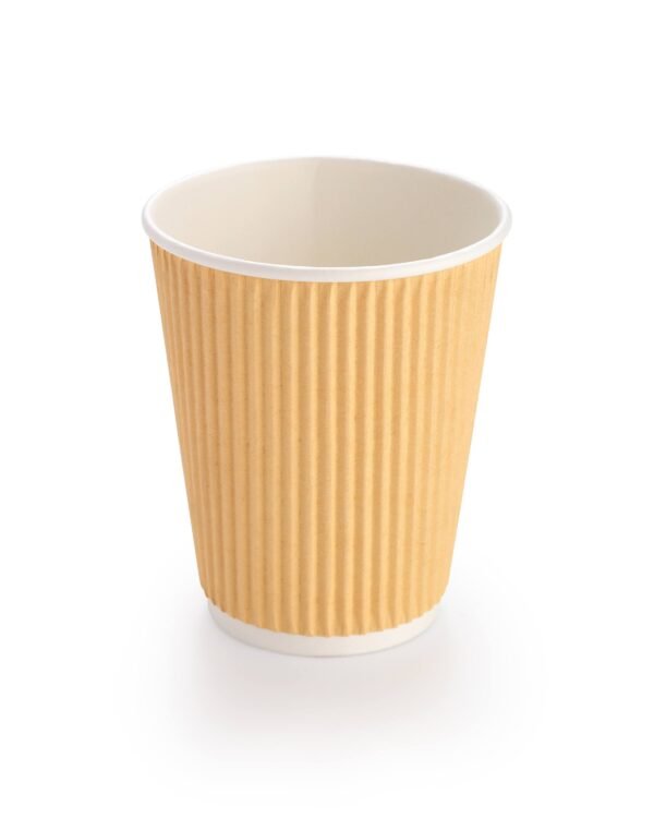 Kraft Ripple Cups 12oz ? 500 Pack