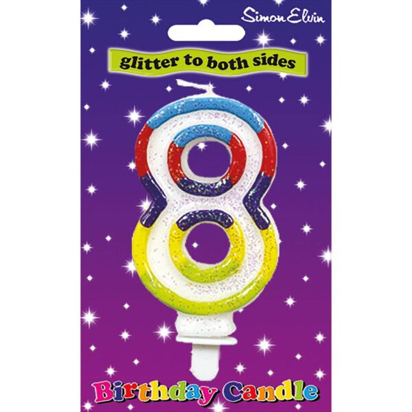 Number 8 Birthday Candle Simon Elvin