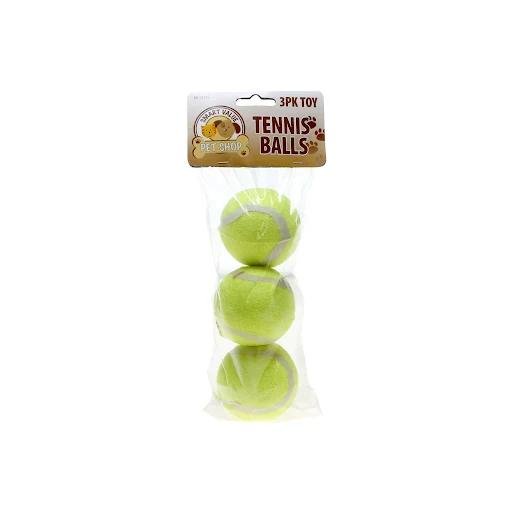 Pack of 3 Best House Kids Play and Pet Training Tennis Balls, Soft Rubber Tennis Balls
