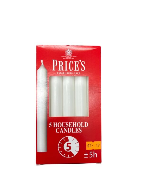 Prices Candles White Household