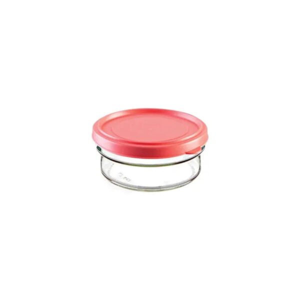 Round Glass Storage Jar with Lid 415ml