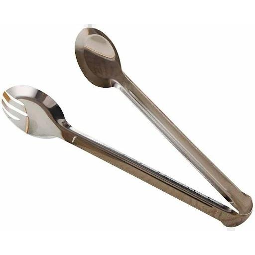 Stainless Steel 12 Inch Food Tongs Barbecue Clip Salad Bread Round Clamp