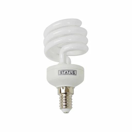 Status 1x 14W 60W CFL Low Energy Super Mini Spiral Light Bulbs E14 Small Screw SES