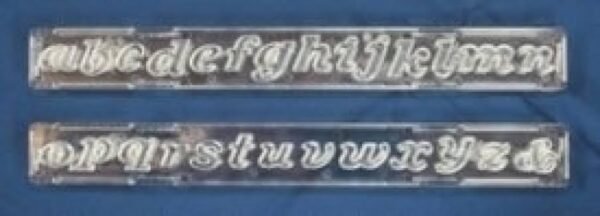Windsor Clikstix Script Alphabet Cutter Set Lowercase Range